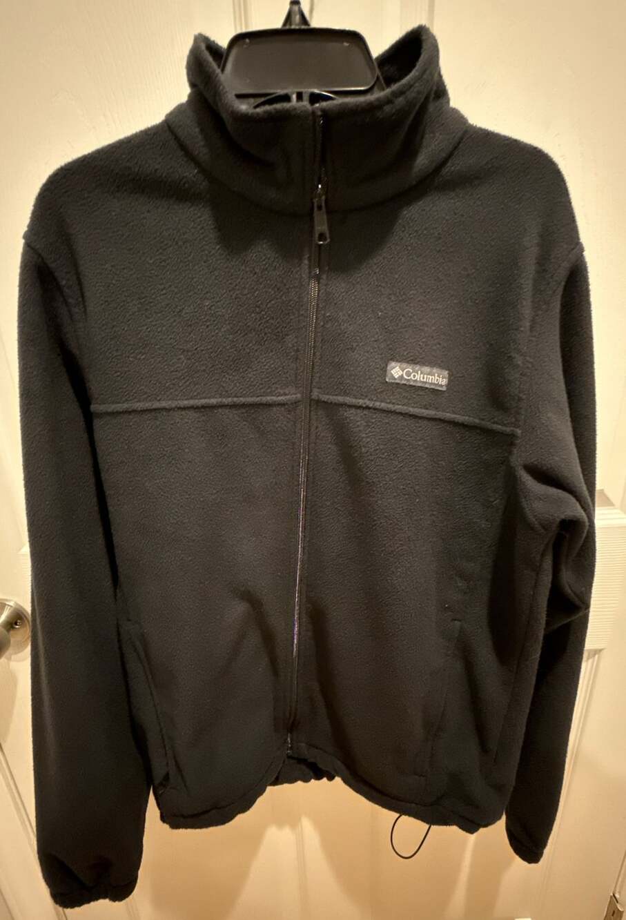 Columbia Fleece Jacket Size L Black Full Zip